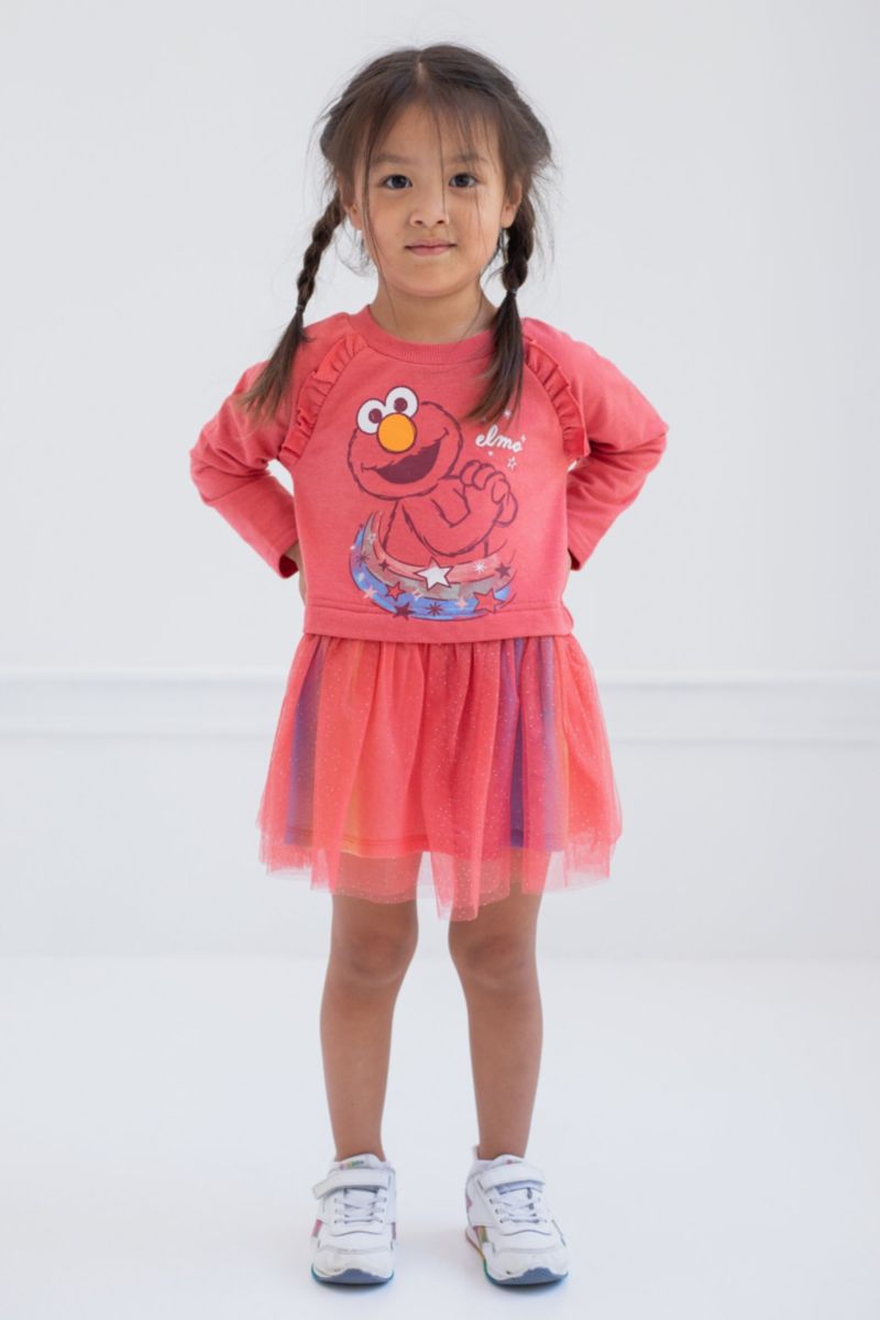 Toddler Girls 2T-5T Elmo French Terry Dress
