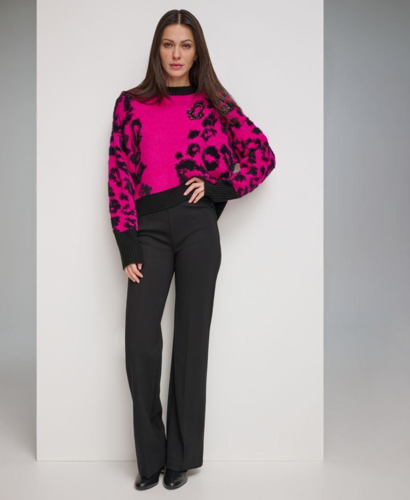 Polished High-Waist Wide-Leg Trousers