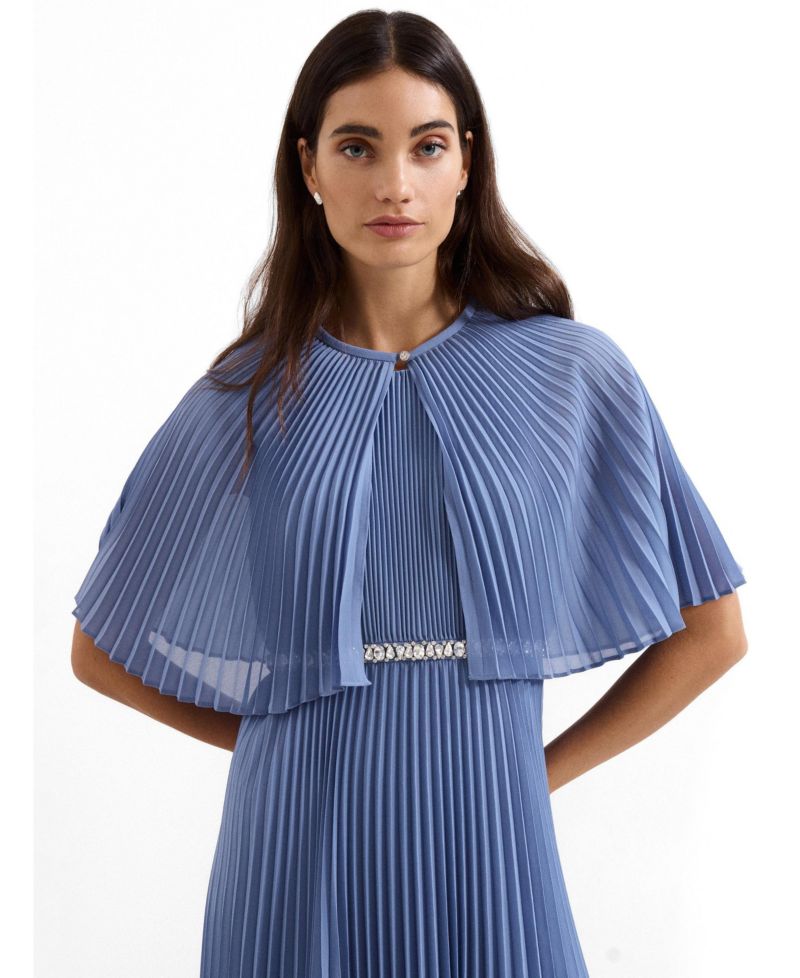 Women's Anora Pleated Cover Up Cropped Sheer Cover-Up