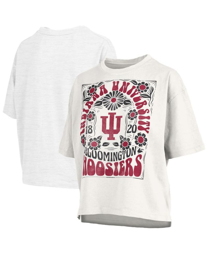 Women's White Indiana Hoosiers Harmony Oversized T-Shirt