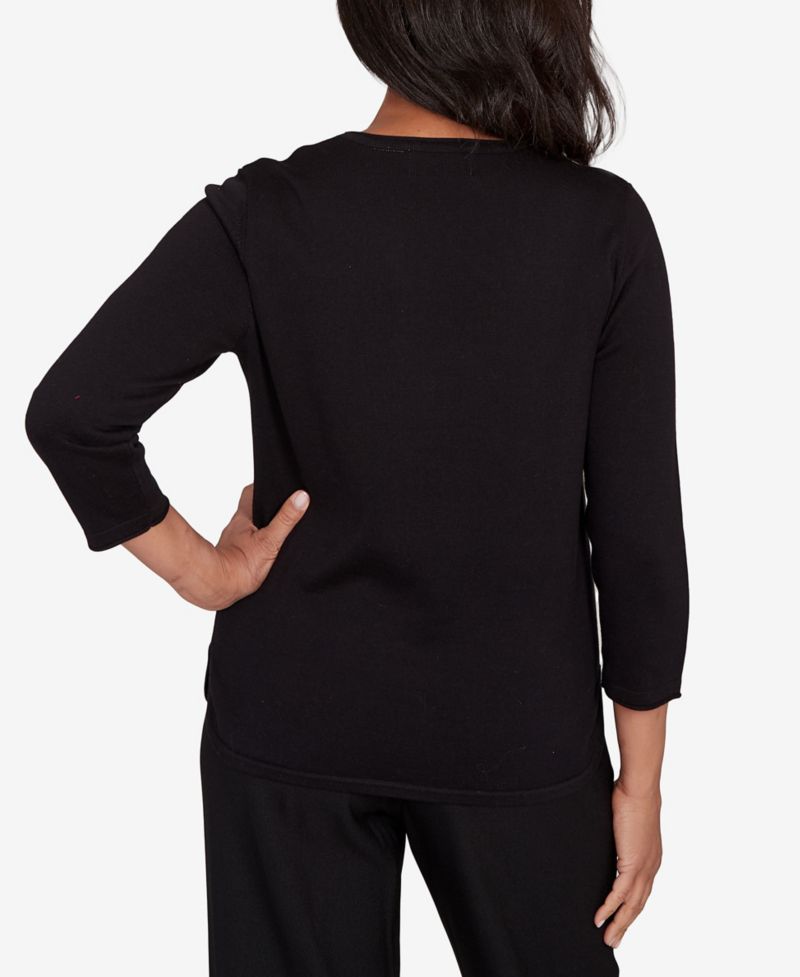 Women's Classic Color Block Long Sleeve Sweater