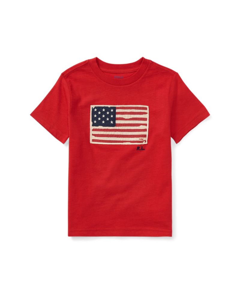 Boys' 2-7 Flag Cotton Jersey T-Shirt