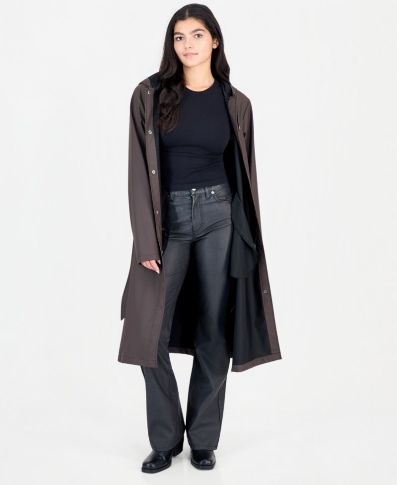 Women's Waterproof A-Line Belted Raincoat