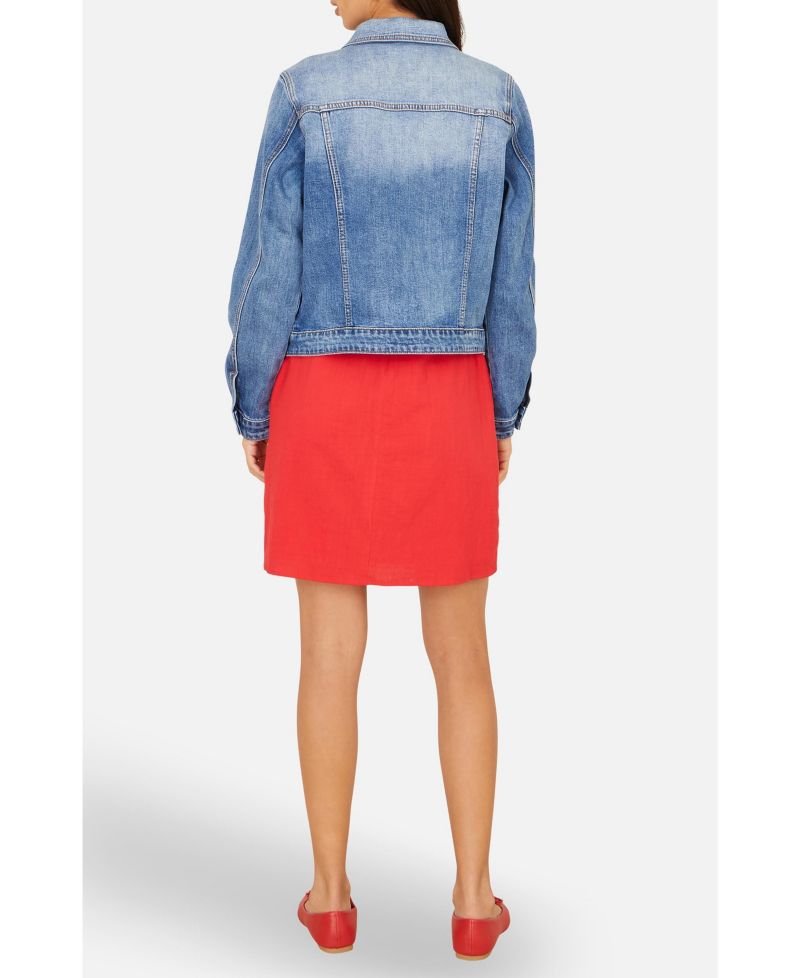 Women's Stretch Washed Denim Jacket