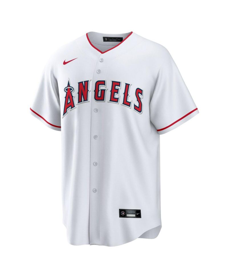 Men's White Los Angeles Angels 1 Dad Home Replica Jersey