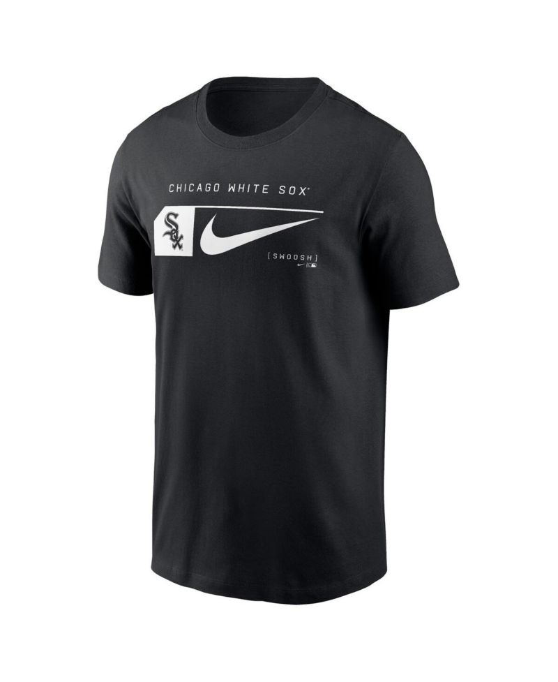 Men's Black Chicago White Sox Fashion Graphic Swoosh T-Shirt