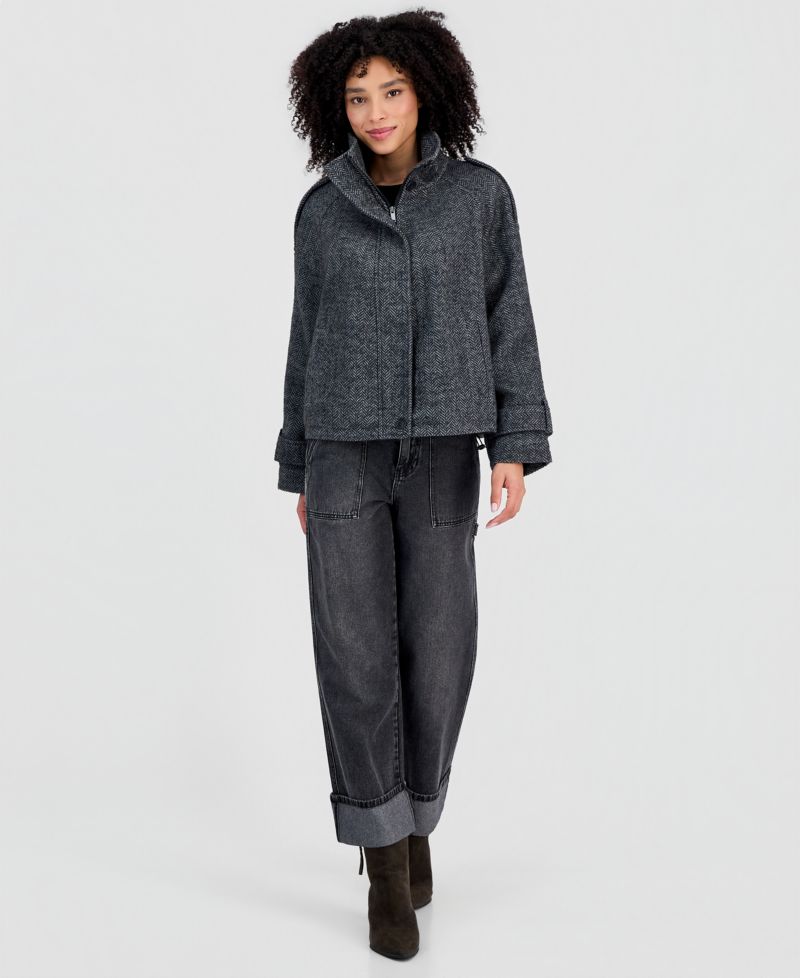 Women's Short-Raglan-Sleeve Coat
