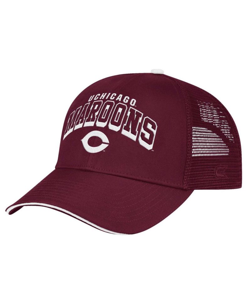 Men's Maroon UChicago Maroons Wyatt Primary Team Trucker Adjustable Hat