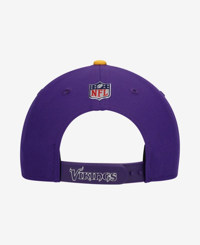 Big Boys and Girls Purple/Gold Minnesota Vikings 2026 NFL Draft Pre-Curved 9FIFTY Snapback Hat