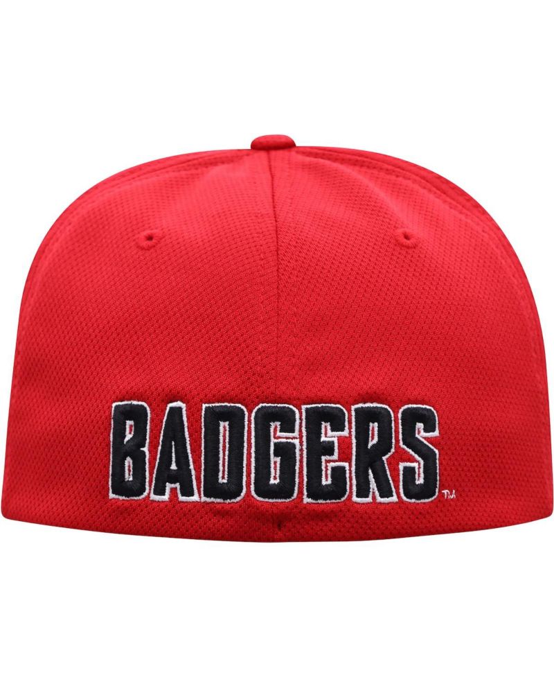 Men's Red Wisconsin Badgers Reflex Logo Flex Hat