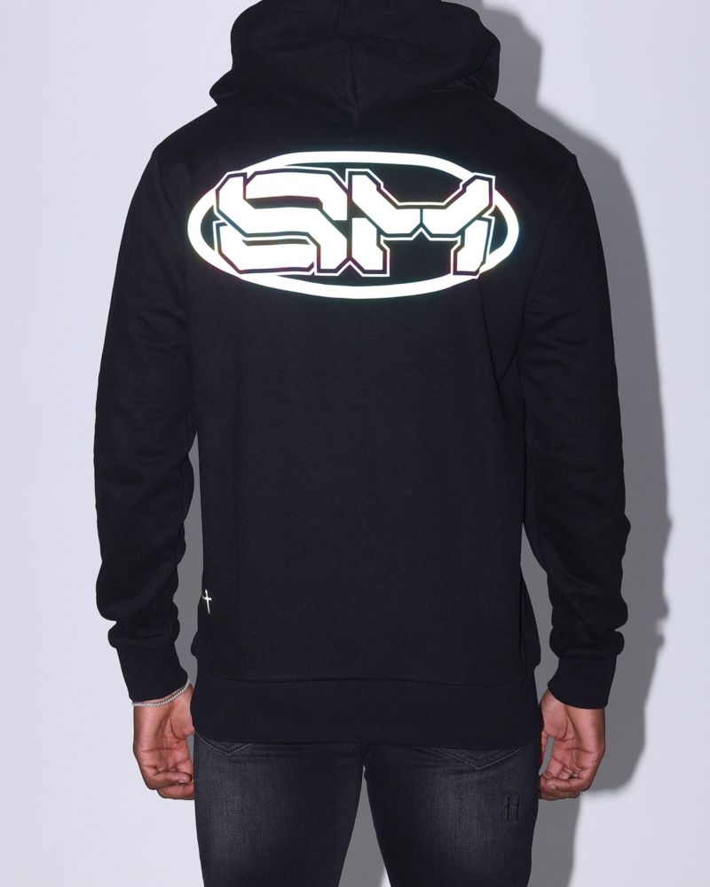 Men's New Age Rage Motors Hoodie Sweatshirt - Black/3M S