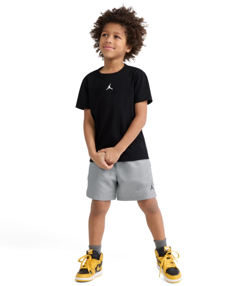 Boys' 2T-7 Dri-FIT Crewneck Jersey T-Shirt and Mesh Shorts, 2-Piece Set