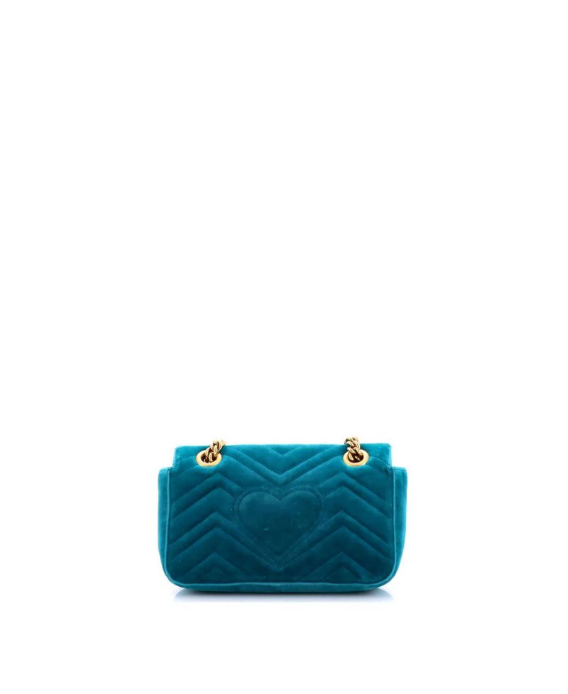 Small GG Marmont Flap Bag Matelasse Velvet