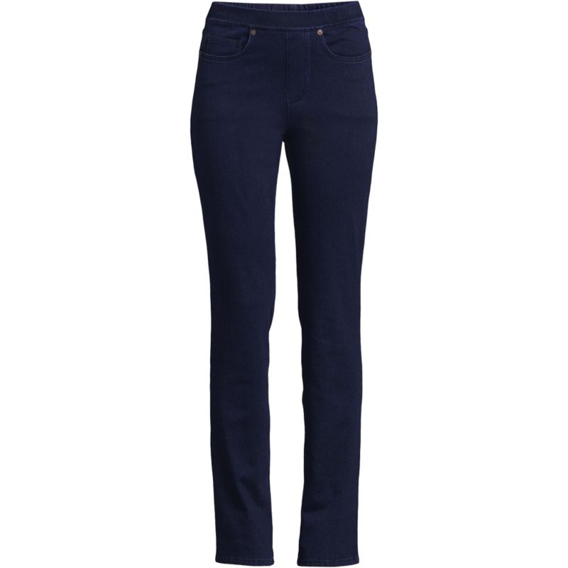 Women's Starfish High Rise Knit Denim Straight Jeans