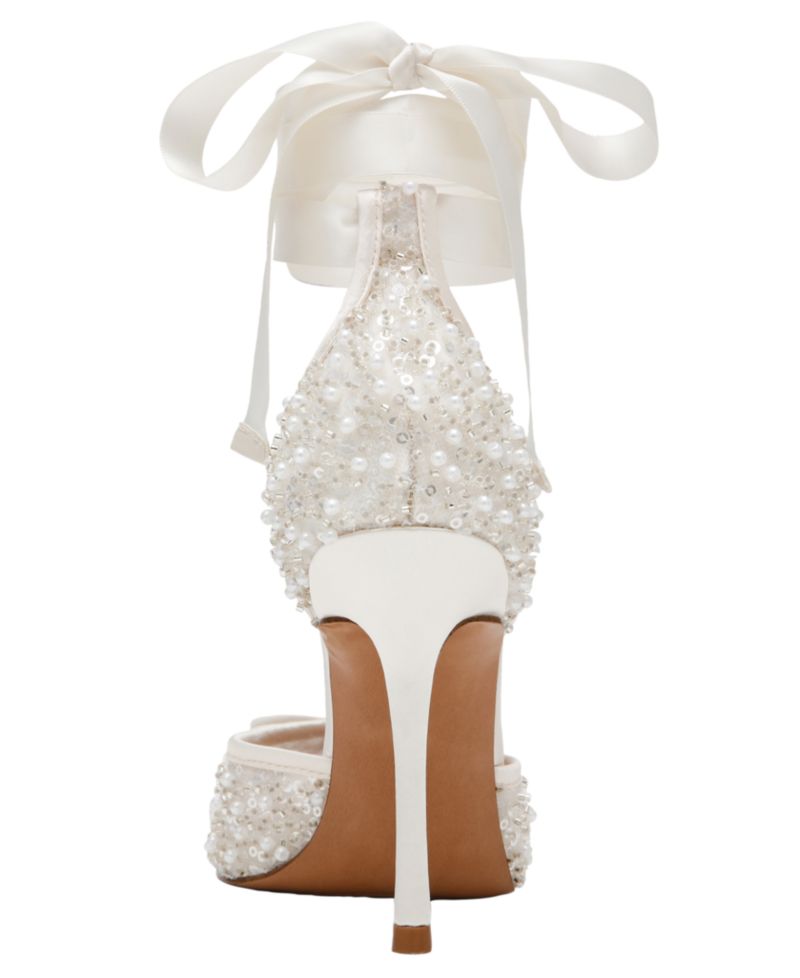 Women's Larina Embellished Lace-Up High Heel Ballet Pumps