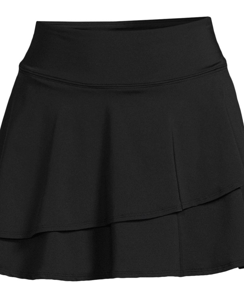 Women's High Waisted Tulip Hem Swim Skort