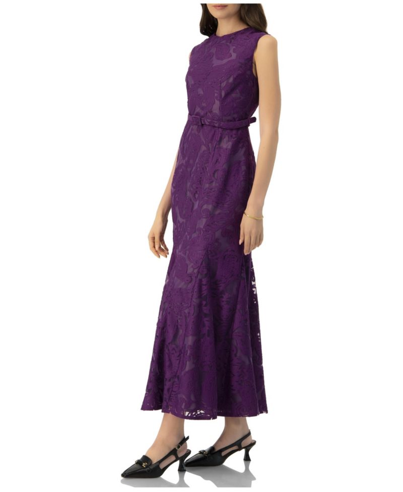 Women's Sleeveless Lace Long Dress