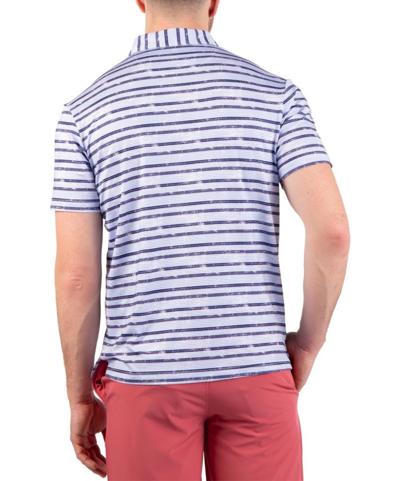 Men's Men,s Stars and Stripes Printed Performance Polo