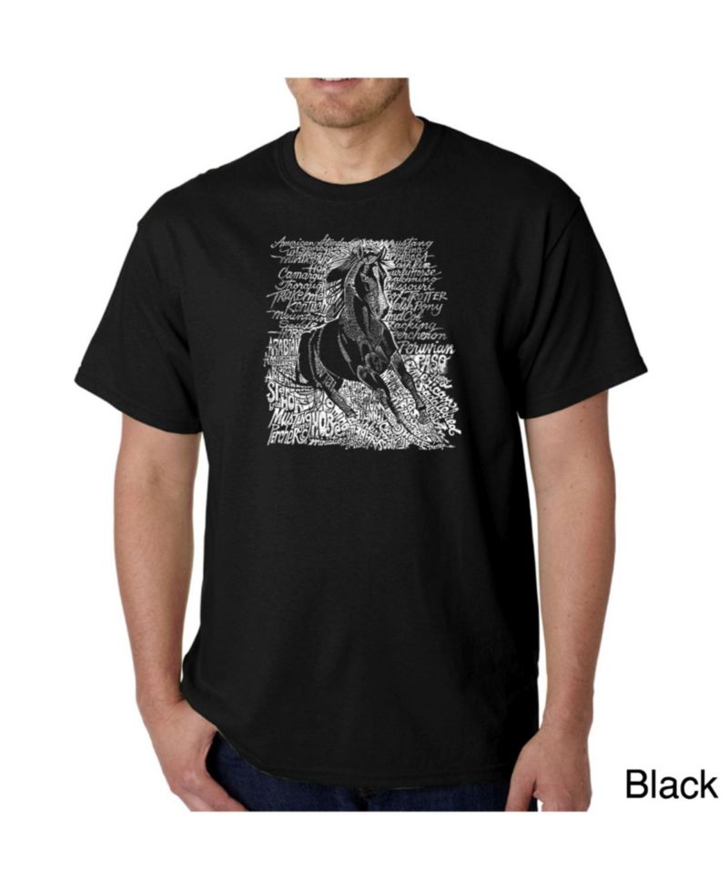 Men's Word Art T-Shirt - Horse Breeds