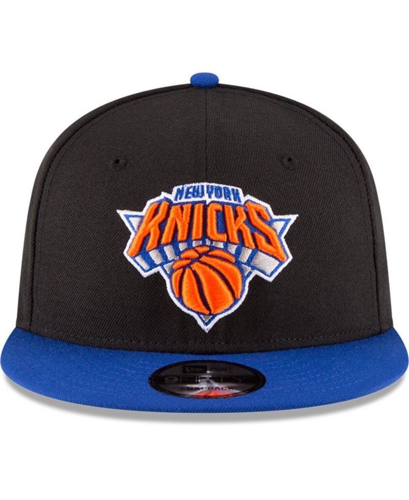 Men's Black, Blue New York Knicks 2-Tone 9FIFTY Adjustable Snapback Hat