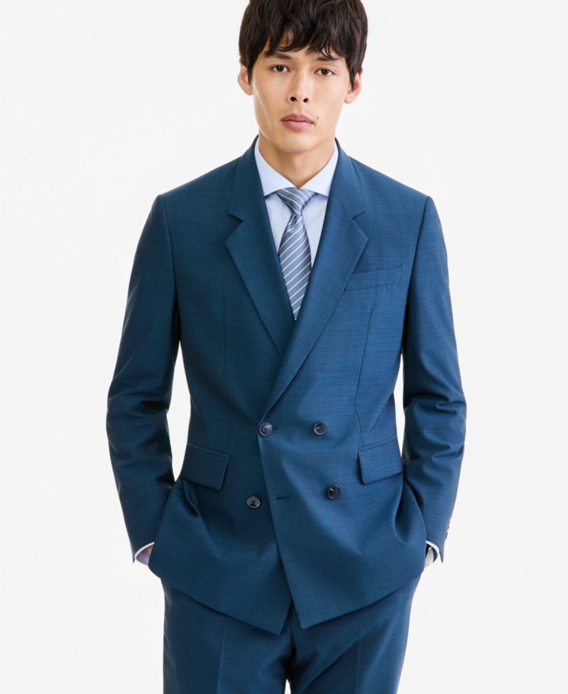 Men's Modern-Fit Double-Breasted Suit Jacket