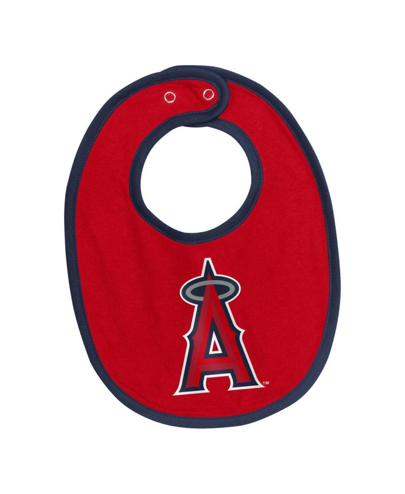 Baby Boys and Girls 2-Pieace Los Angeles Angels Tied Up Bodysuit and Bib Bootie Set