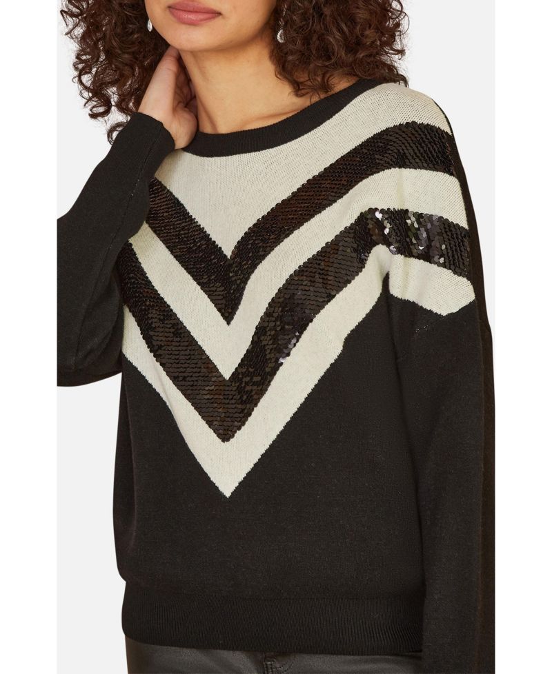 Women's Sequin Embellished Knitted Jumper