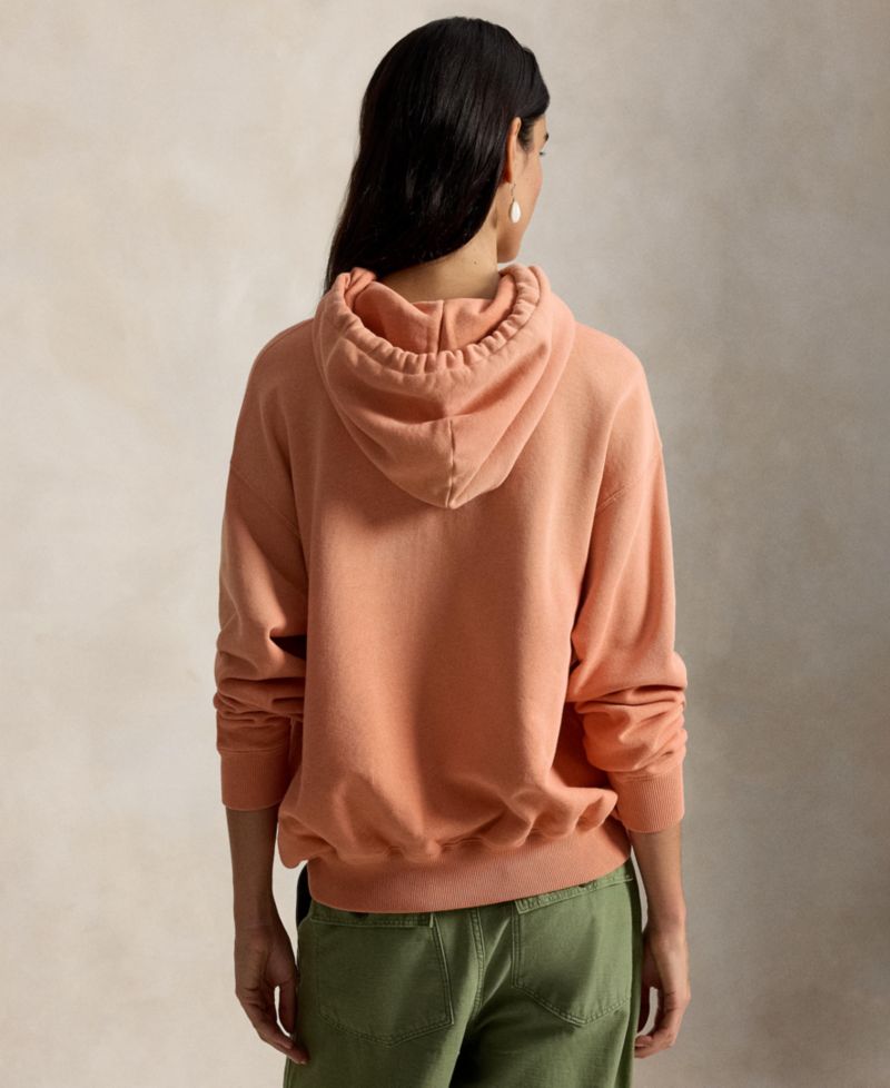 Women's Crewneck Lightweight Logo-Print Hoodie