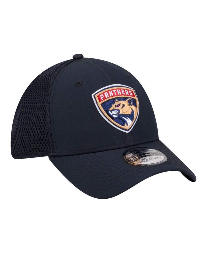 Men's Navy Florida Panthers Logo 39THIRTY Flex Hat