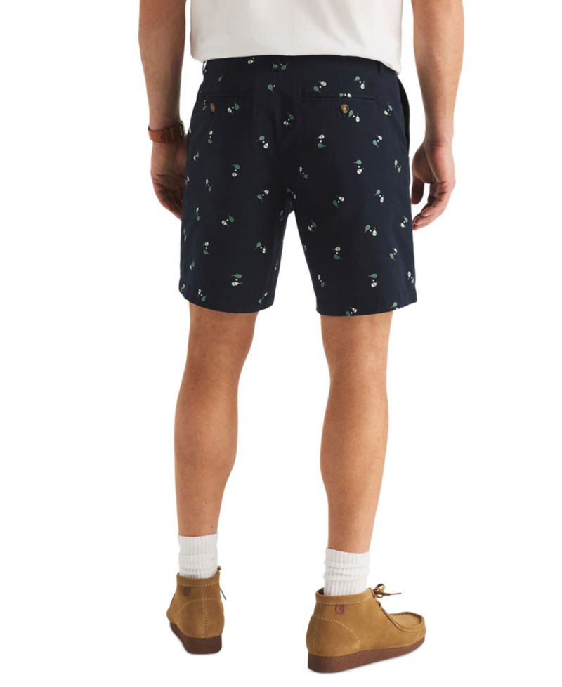 Men's 8.5" Stretch-Cotton Twill Flat-Front Deck Shorts