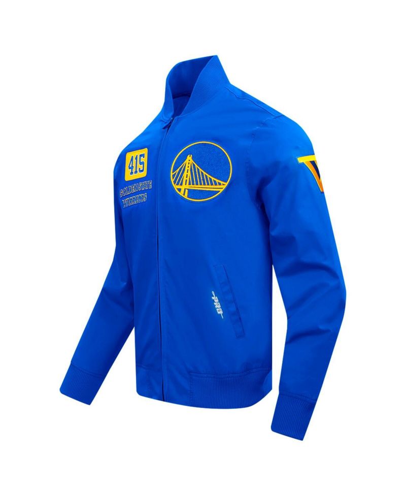 Men's Royal Golden State Warriors Area Code Full-Zip Jacket