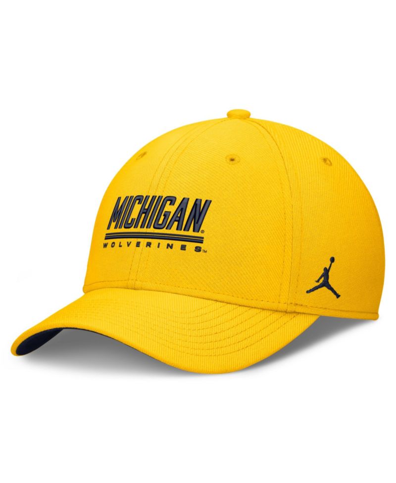 Men's Maize Michigan Wolverines Game Day Rise Swooshflex Hat