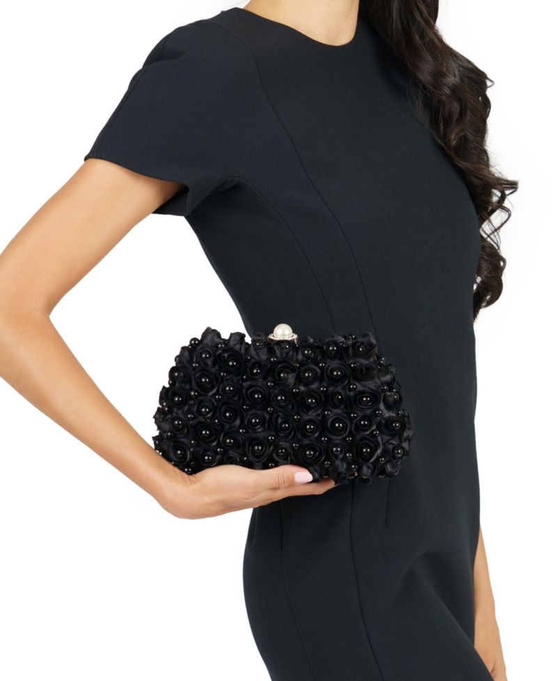 Paloma All Over Imitation Pearl Small Clutch Handbag