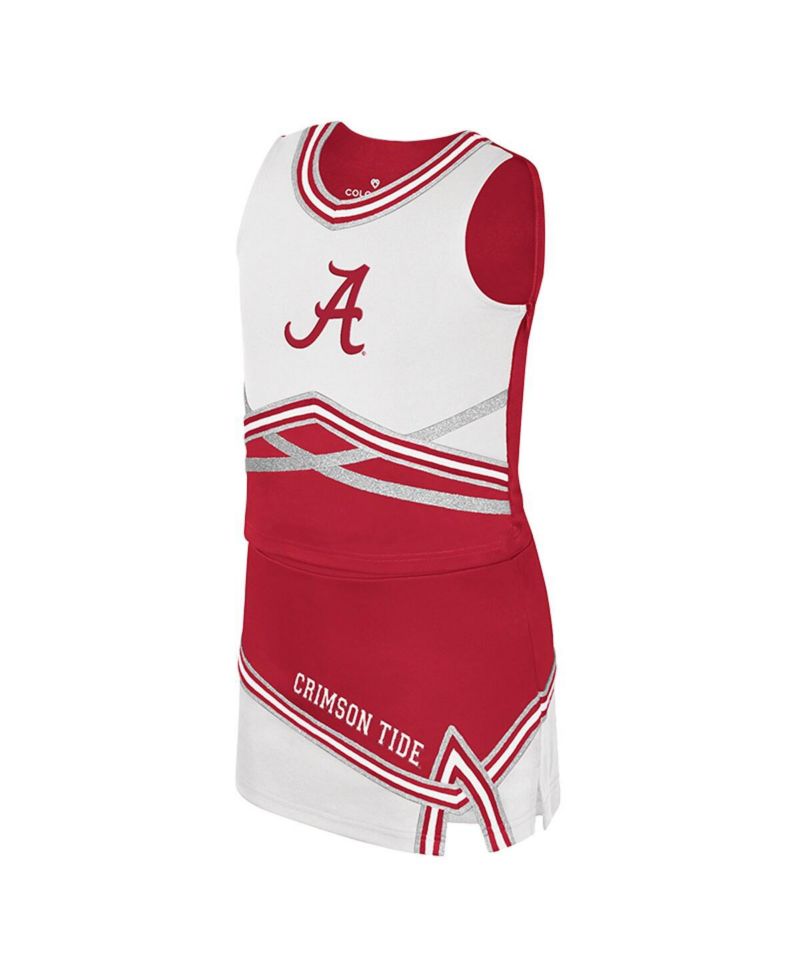 Big Girls 2-Piece Crimson Alabama Crimson Tide Lollipop Park Cheer Set