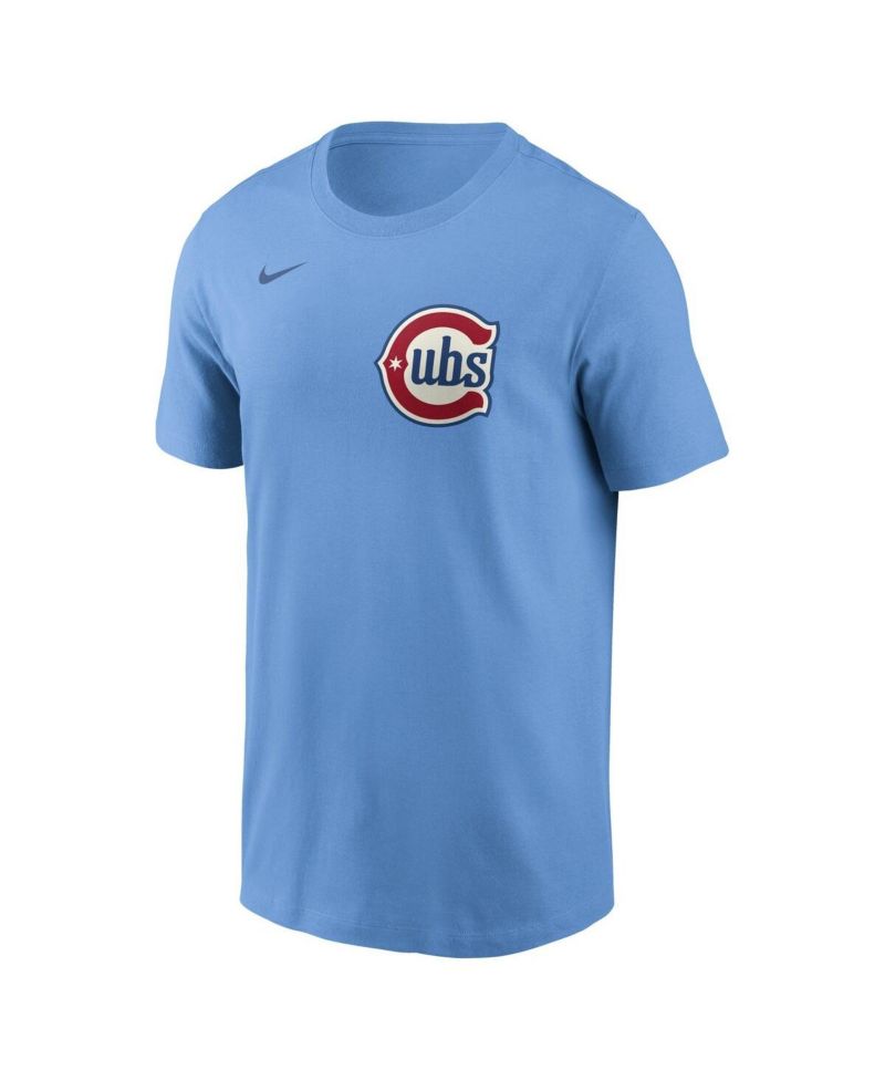 Men's Seiya Suzuki Light Blue Chicago Cubs Name & Number T-Shirt