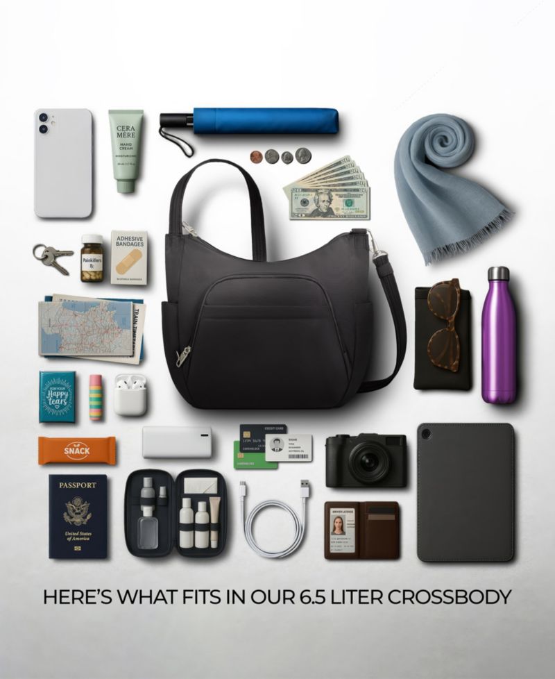 Anti-Theft Classic Crossbody Bucket Bag