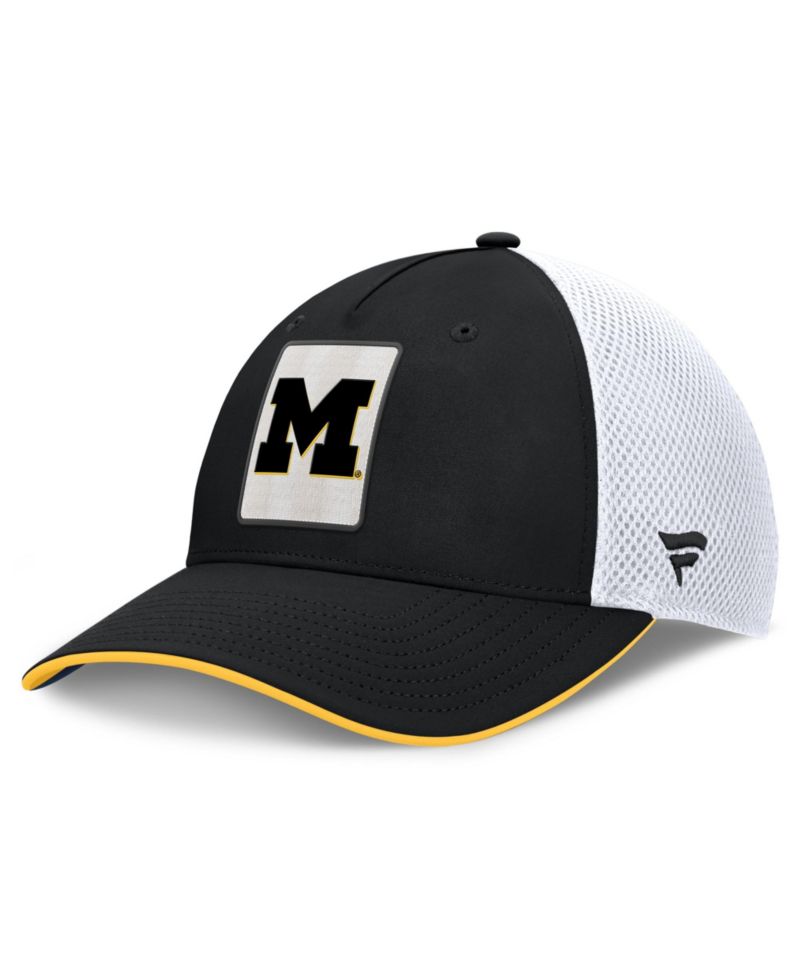 Men's Black Michigan Wolverines 5-Panel Matter Flex Hat