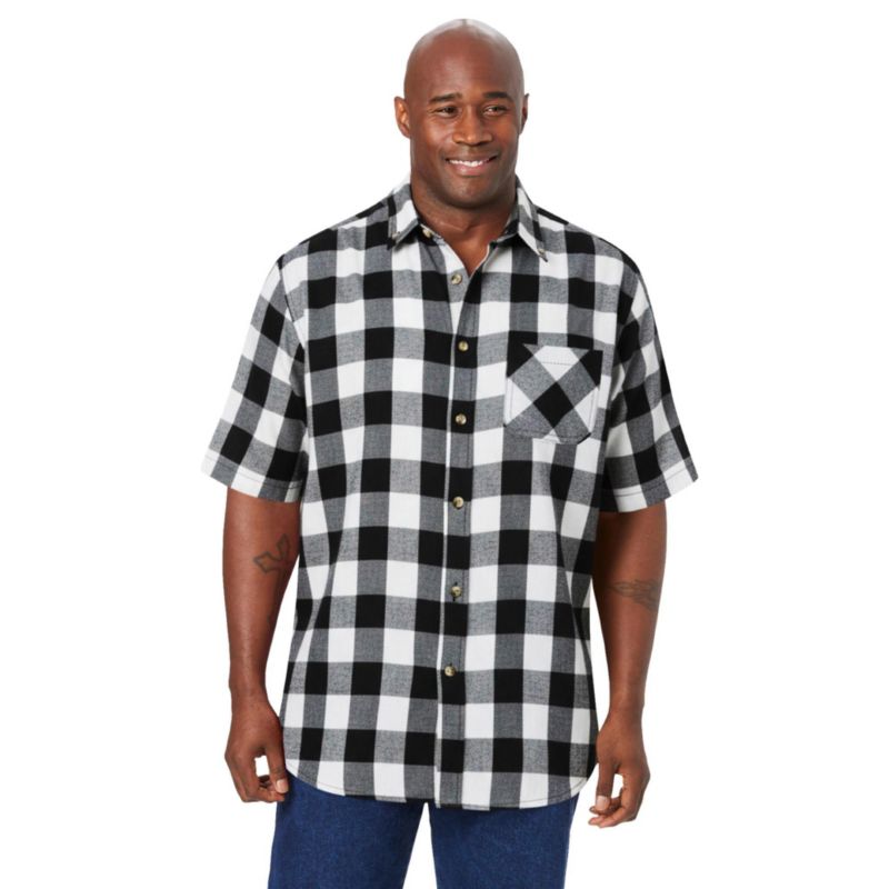 Men's Short Sleeve Flannel Shirt