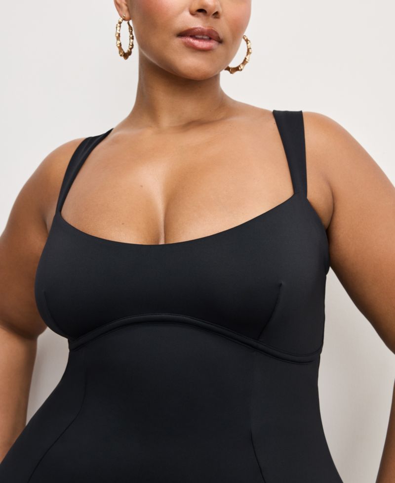 Women's Sculpting Sweetheart Midi Dress, Regular & Plus Size
