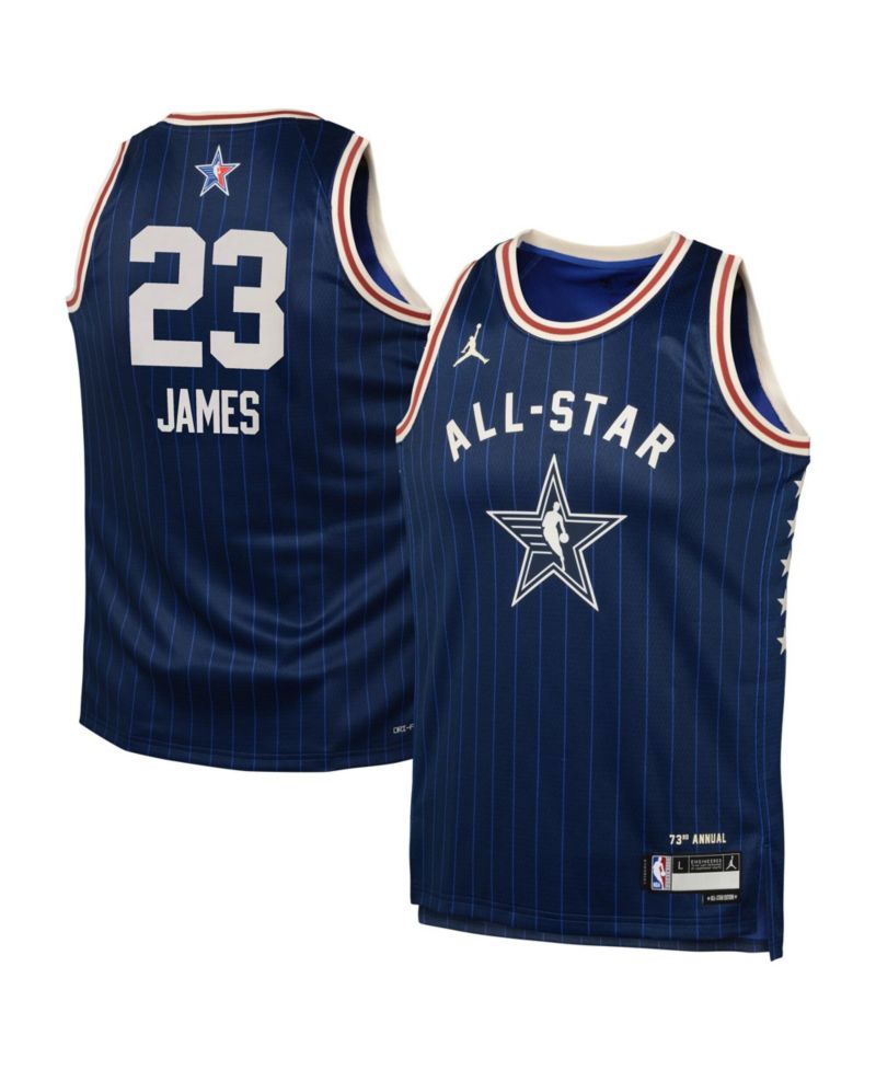 Big Boys and Girls LeBron James Navy 2024 NBA All-Star Game Swingman Jersey