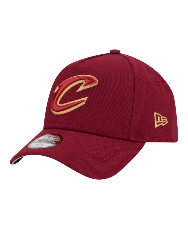 Big Boys and Girls Wine Cleveland Cavaliers 9FORTY A-Frame Adjustable Hat