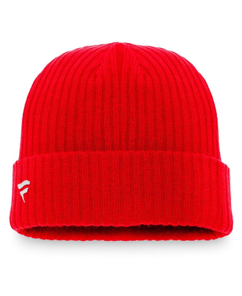 Men's Red Carolina Hurricanes Core Primary Logo Cuffed Knit Hat