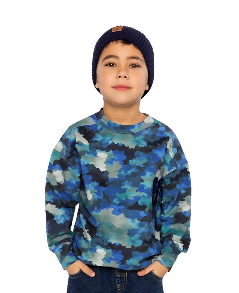 Little and Big Boy(6-12) Camouflage Fleece Sweatshirt