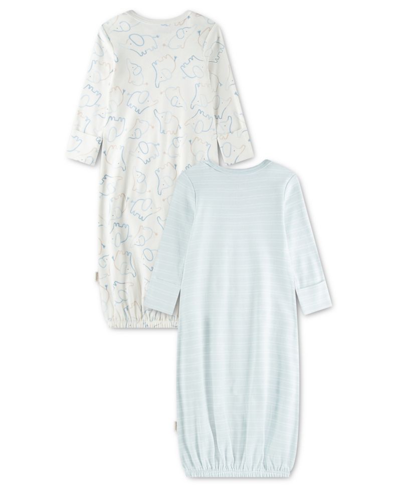 Baby Boys' Babywear Long-Sleeve Gowns, 2-Pack