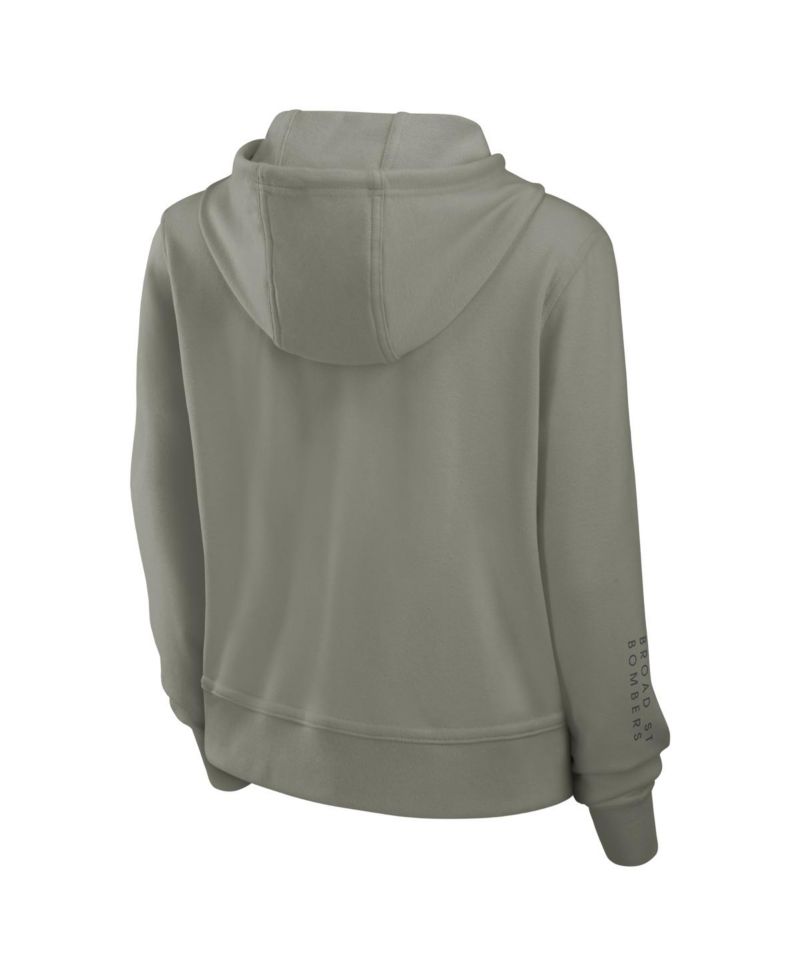 Women's Olive Philadelphia Phillies One Tri-Blend Dri-FIT Hoodie