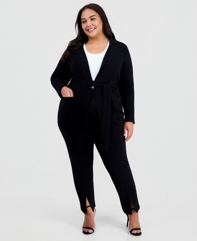 ASL Plus Size Tie-Waist Cardigan