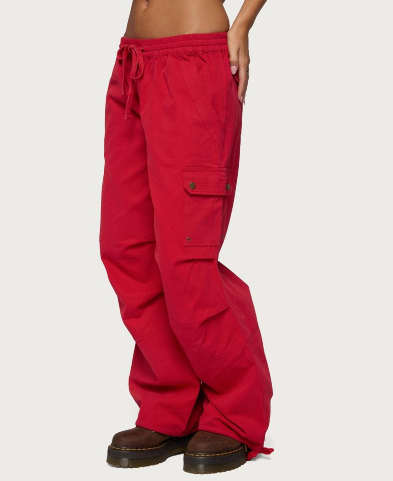 Women's Paskal Cargo Wide-Leg Parachute Pants