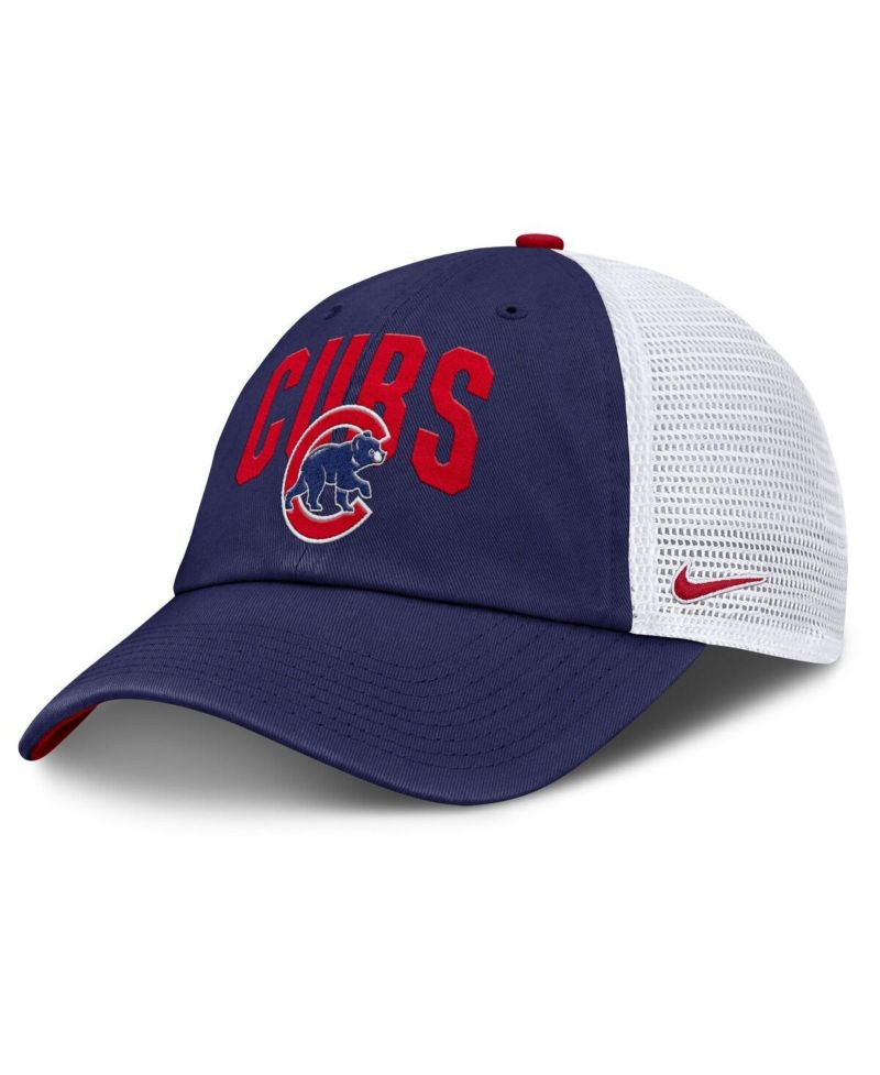 Men's Royal Chicago Cubs Primetime Club Adjustable Trucker Hat