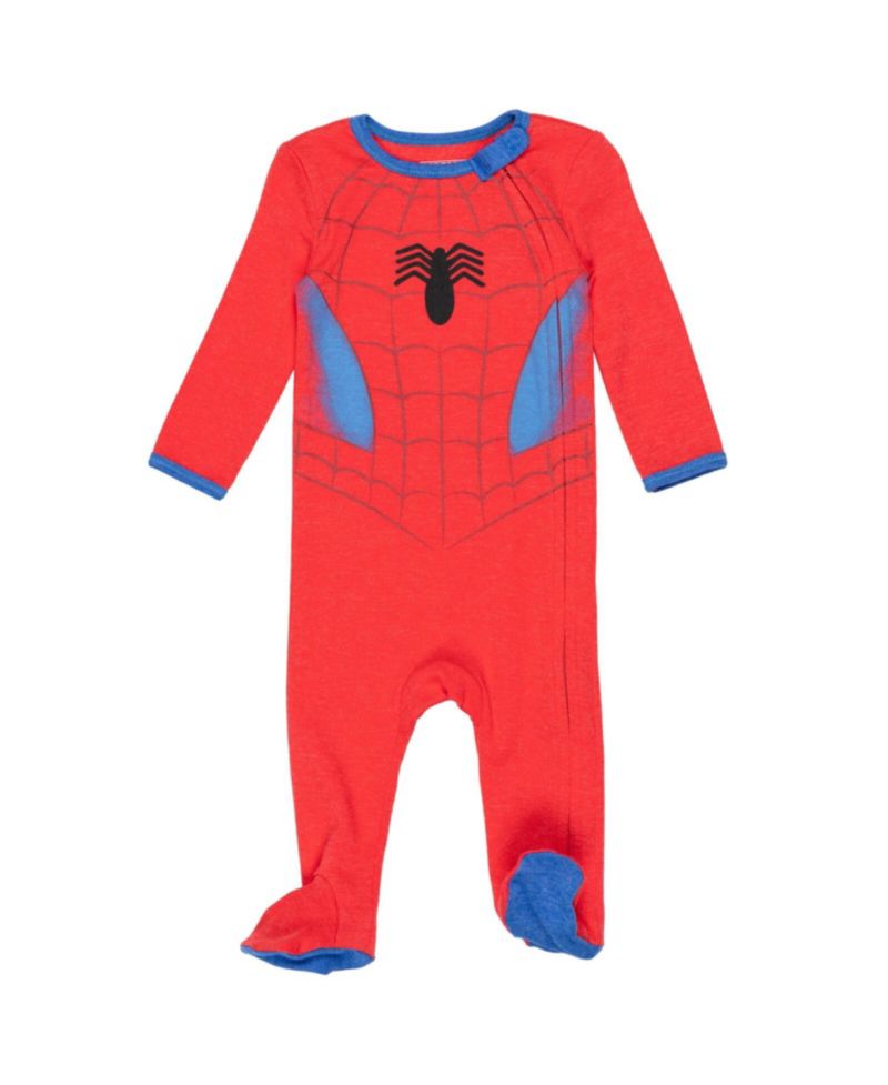 Avengers Baby Boys 3 Pack Zip Up Sleep N' Play Coveralls