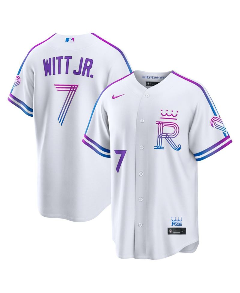 Men's Bobby Witt Jr. White Kansas City Royals 2026 City Connect Stadium Jersey